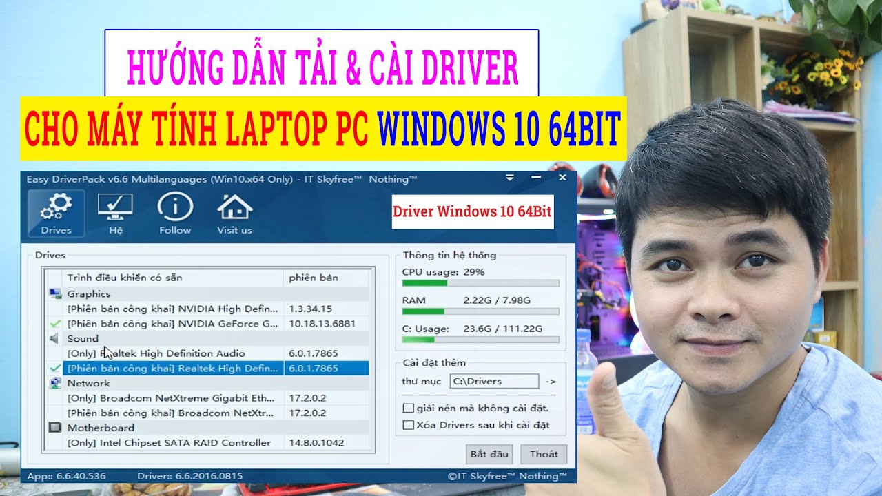 #1 Driver Windows 10 64Bit | Hướng Dẫn Tải và Cài Đặt Driver Cho Máy Tính Laptop PC Windows 10 64Bit Mới Nhất
