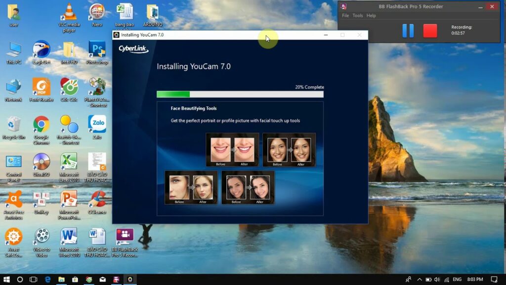 phần mềm cyberlink youcam 7 full crack