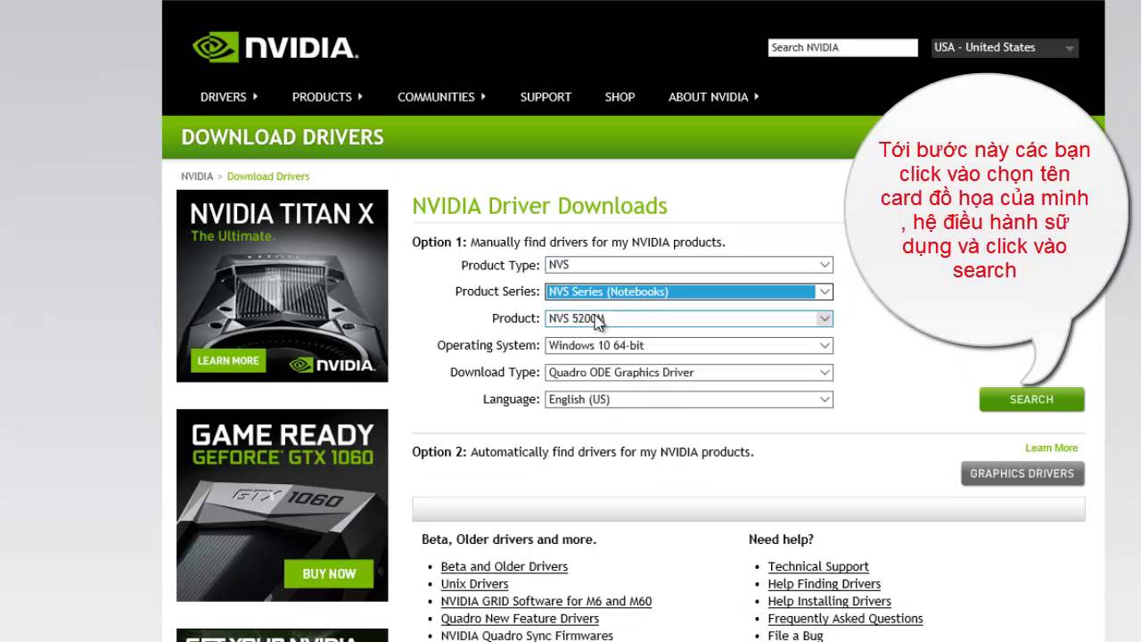 #1 Hướng dẫn tải về bộ driver card đồ họa mới nhất cho máy tính trên web nvidia.com Mới Nhất