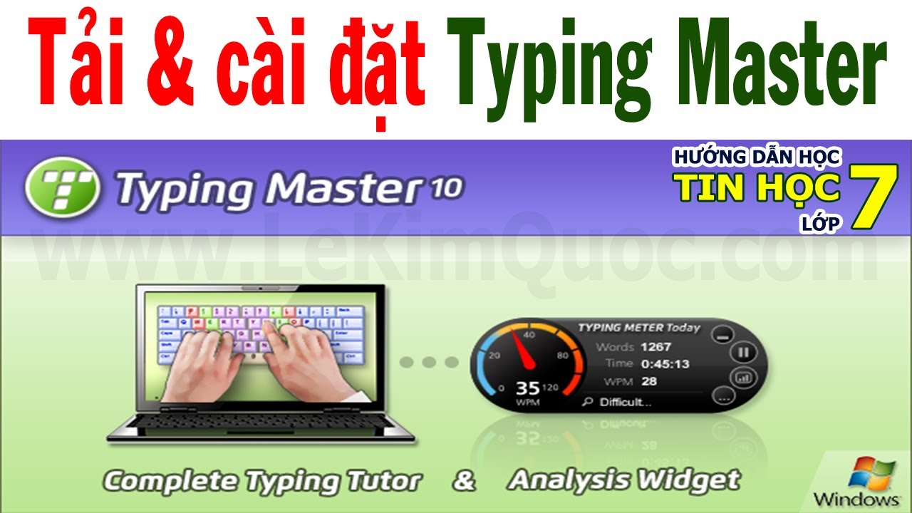 #1 Hướng dẫn tải và cài đặt phần mềm luyện gõ bàn phím Typing Master ⌨️ Tin Học 7 ⌨️ Chương 2 ⌨️ Bài 10 Mới Nhất
