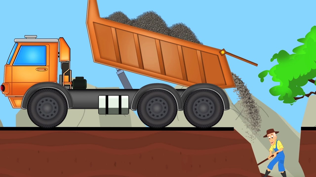 #1 xe tải dumpster | Hình thành và sử dụng | Video trẻ em | Construction Vehicle | Kids Cartoon Mới Nhất