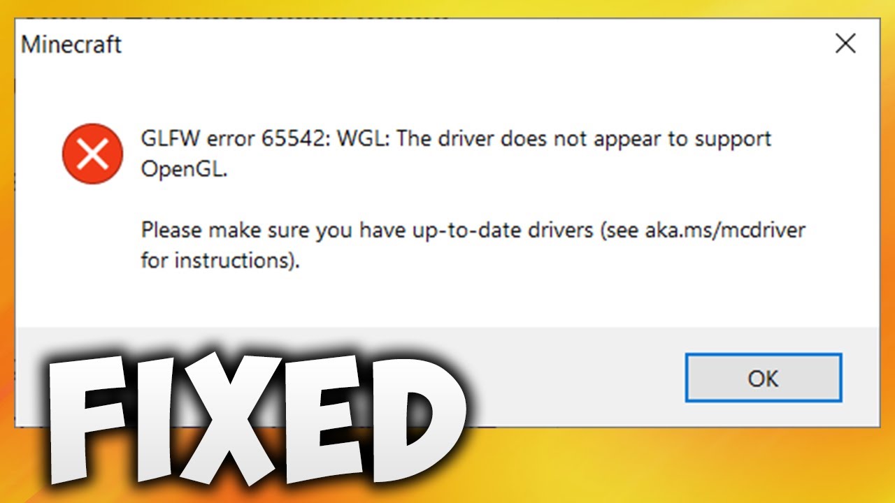 #1 How To Fix Minecraft GLFW Error 65542 WGL The Driver Does Not Appear To Support OpenGL TLauncher Mới Nhất