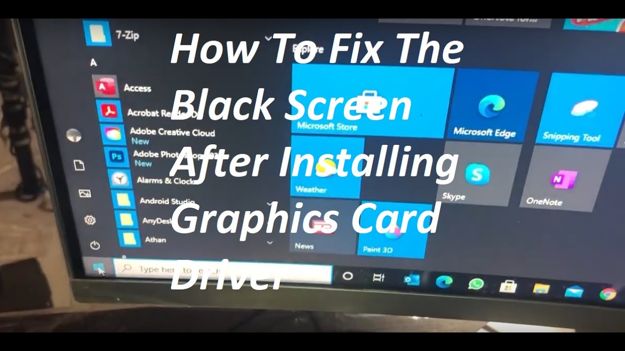 #1 How To Fix The Black Screen After Installing Graphics Card Driver – DIY Mới Nhất