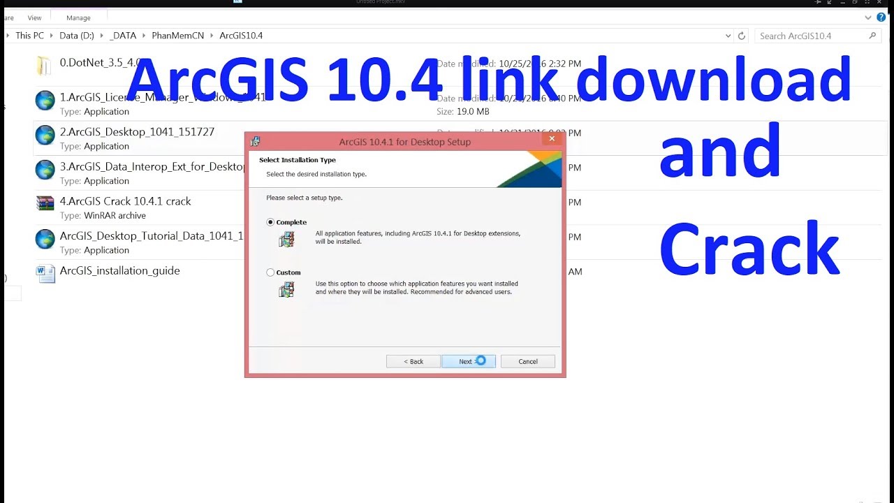 #1 Arcgis 10.4 full CRACK 100% success (hướng dẫn cài và crack arcGis) Mới Nhất