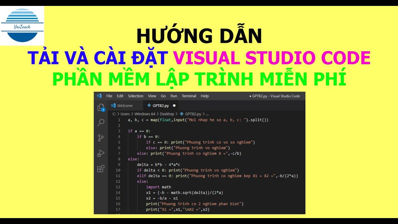 #1 Hướng dẫn tải và cài đặt phần mềm Visual Studio Code để lập trình mọi ngôn ngữ | VniTeach Channel Mới Nhất