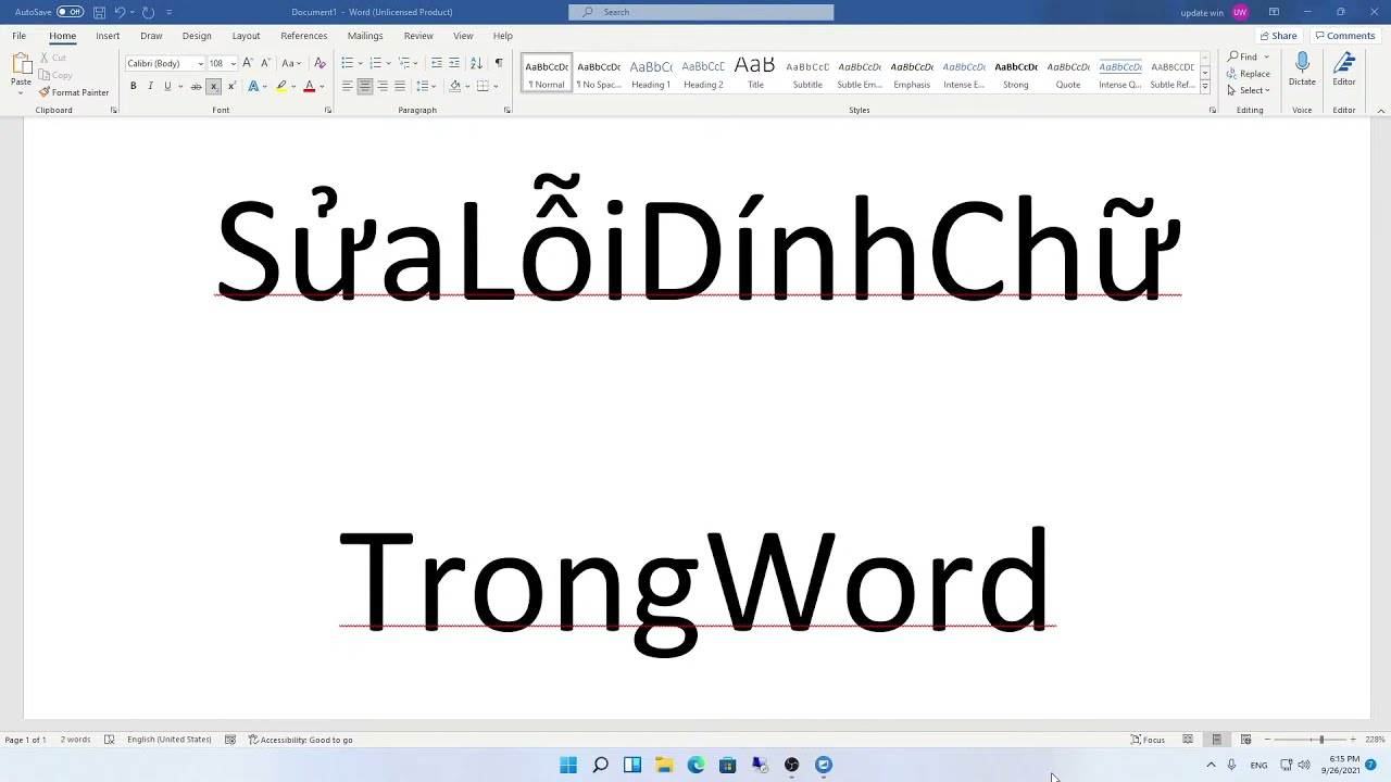 Một lỗi chữ dính có thể khiến toàn bộ tài liệu của bạn bị ảnh hưởng. Tuy nhiên, đừng lo lắng, Word 2024 đã tích hợp chức năng khắc phục nhanh chóng lỗi dính chữ cho bạn. Hãy xem hình ảnh để thấy sự hiệu quả của tính năng này.