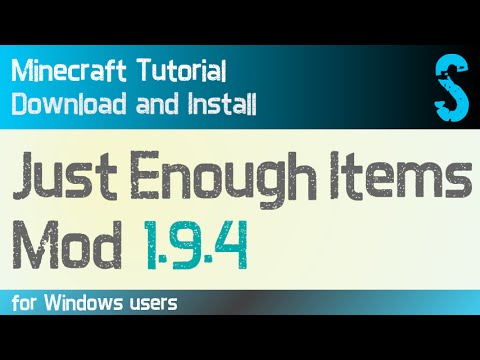 #1 JUST ENOUGH ITEMS MOD 1.9.4 minecraft – how to download and install [JEI] (with forge on Windows) Mới Nhất