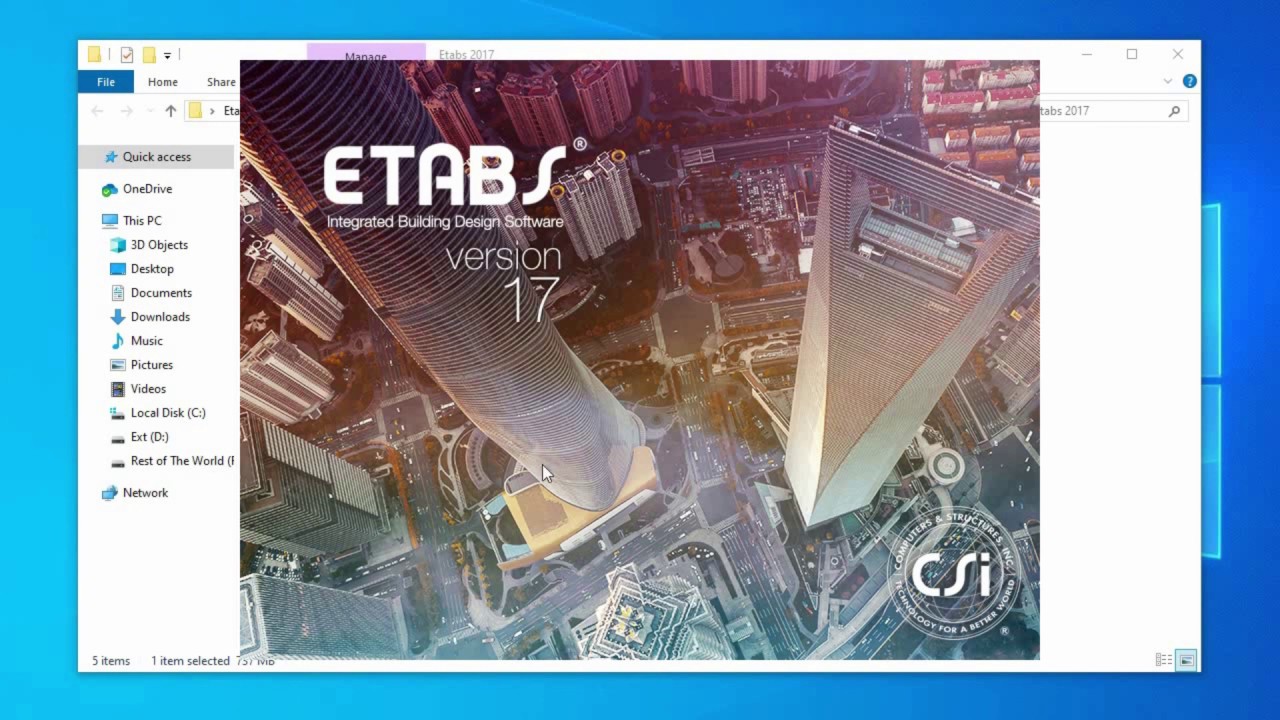 #1 How to install Etabs 2017 17.0.0 x64 bit with Active Mới Nhất