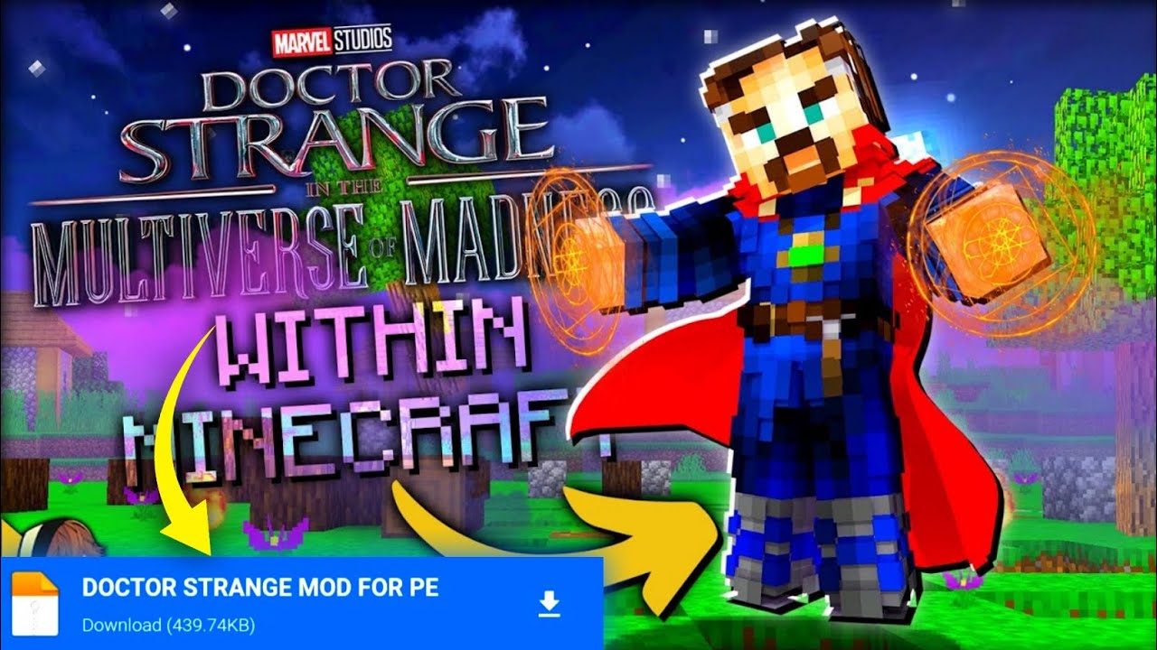 #1 DOCTOR STRANGE MOD LIKE @The RawKnee Games FOR MINECRAFT PE ! | DOWNLOAD FOR FREE√ Mới Nhất