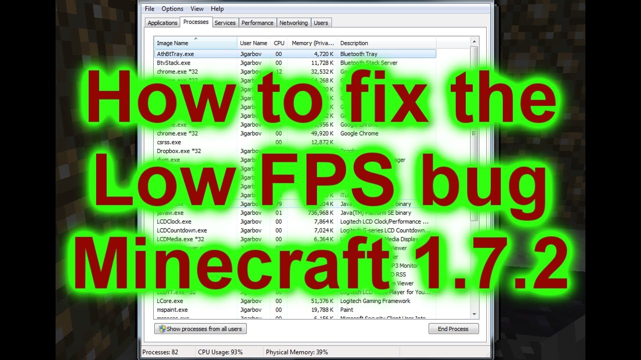#1 How to fix Low FPS bug in Minecraft 1.7.2 Mới Nhất