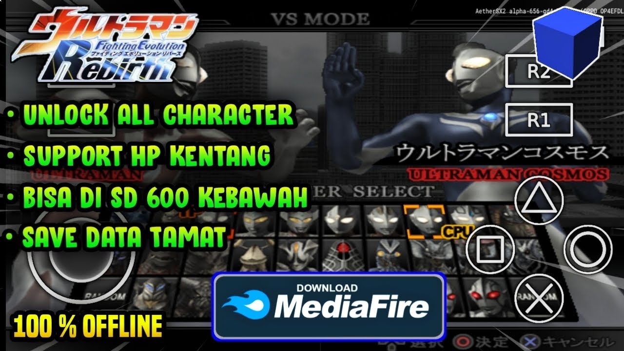 #1 Download Game Ultraman Evolution Rebirth Di Aethersx2 Android 2021 | Unlock All Character Mới Nhất