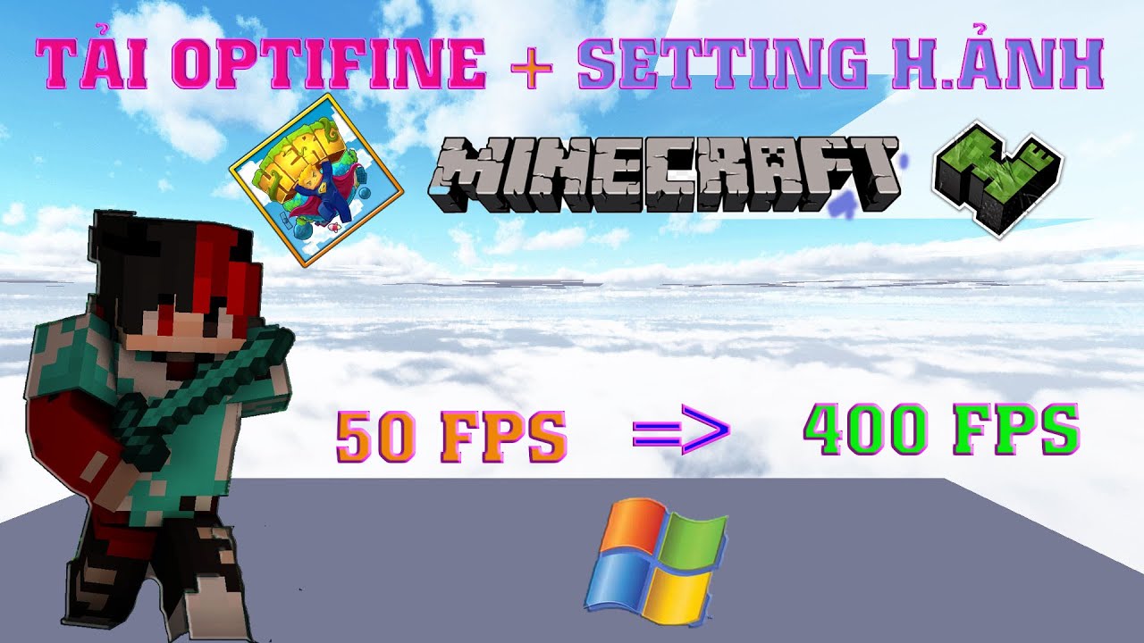 #1 Review Hướng dẫn tải OPTIFINE + Settings hình ảnh giảm lag tăng FPS khi chơi Server MINECRAFT Mới Nhất