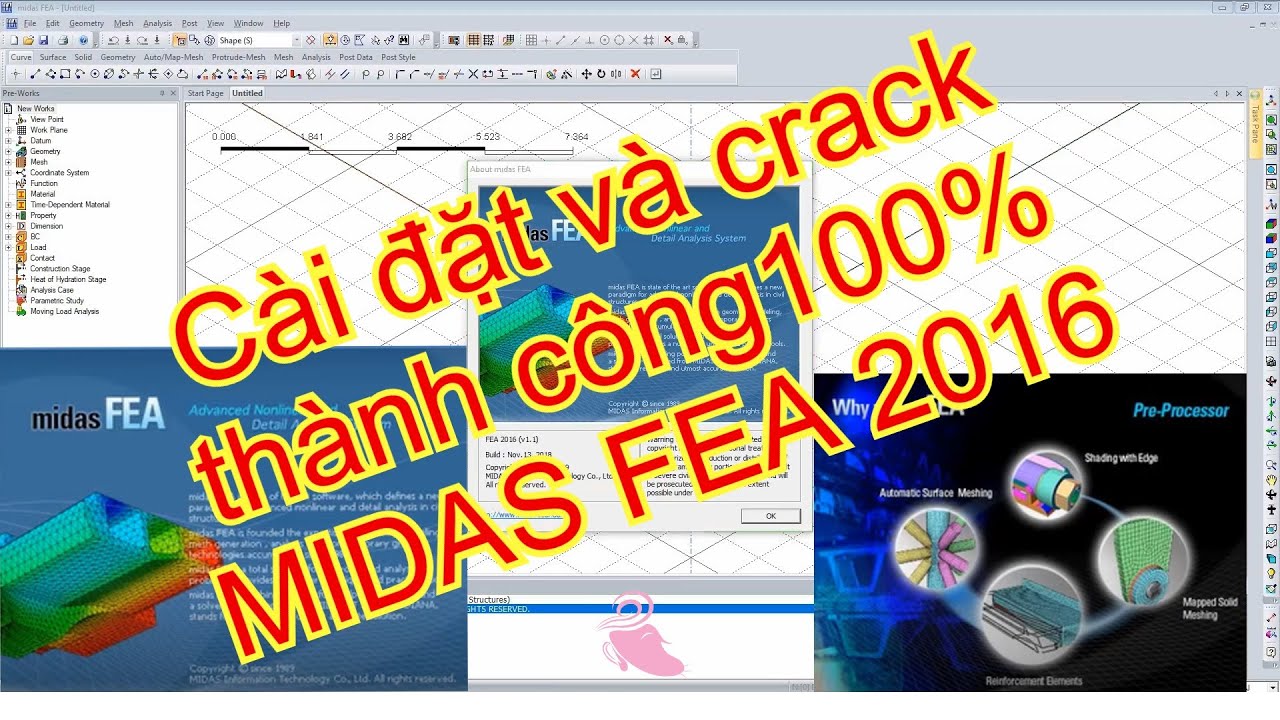 #1 [MIDAS FEA] Hướng dẫn cài đặt và crack MidasFea 2016 thành công 100% trên win 10 64 bit Mới Nhất