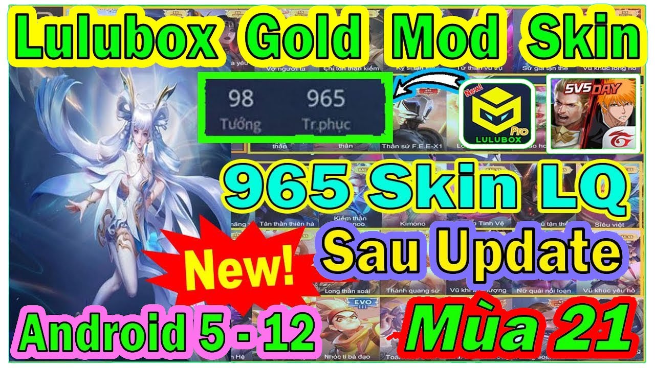 #1 Hướng Dẫn Mod Skin Lulubox Liên Quân Có Hiệu Ứng|Lulubox Pro Gold Mod Skin Liên Quân| Bình Bun Mới Nhất