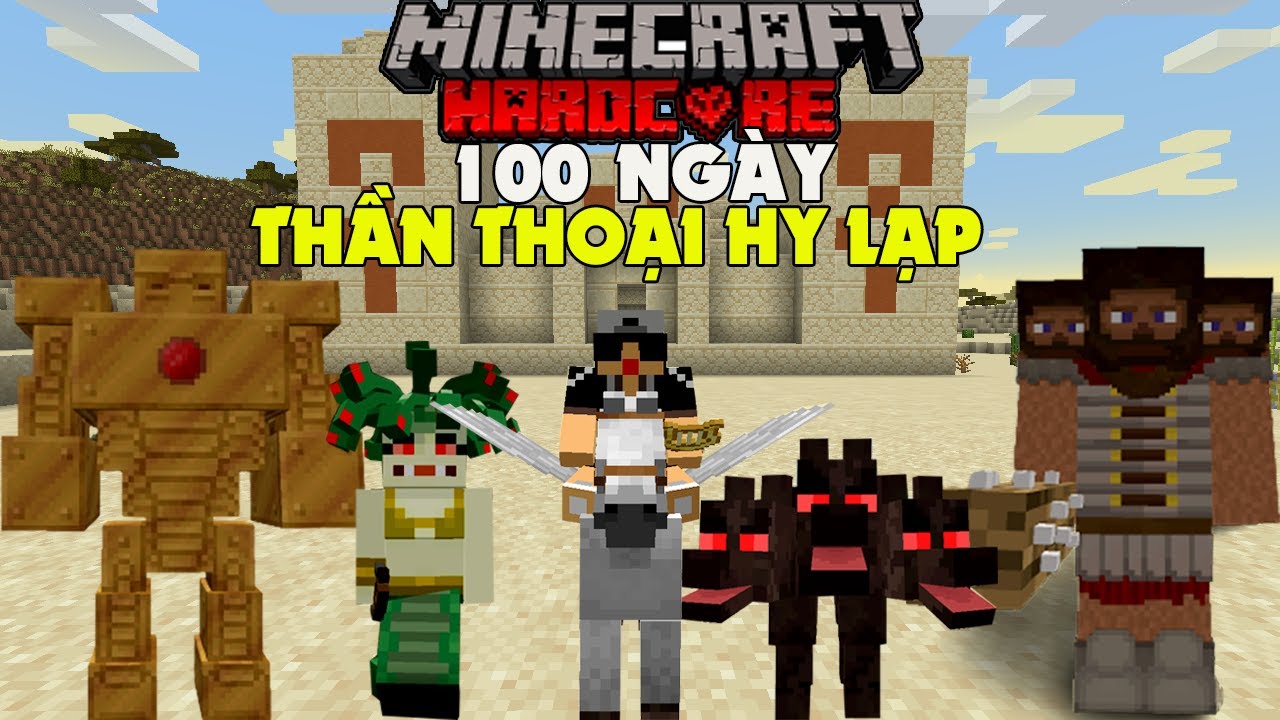 #1 RAKYVN SINH TỒN 100 NGÀY TRONG MINECRAFT THẦN THOẠI HY LẠP SIÊU KHÓ ! Mới Nhất