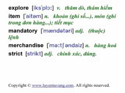 #1 [ toeic cấp tốc] 600 Essential Words for the TOEIC   Lesson 08 Mới Nhất