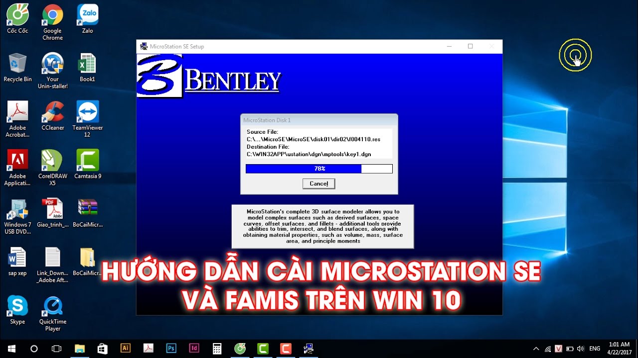 #1 Hướng dẫn cài đặt Microstation SE famis và sửa lỗi font Win 10 Mới Nhất