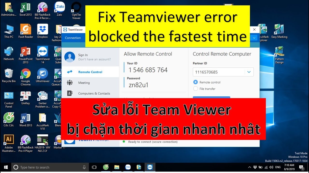 #1 Sửa lỗi Teamviewer – Team view bị chặn – teamviewer erorr Mới Nhất