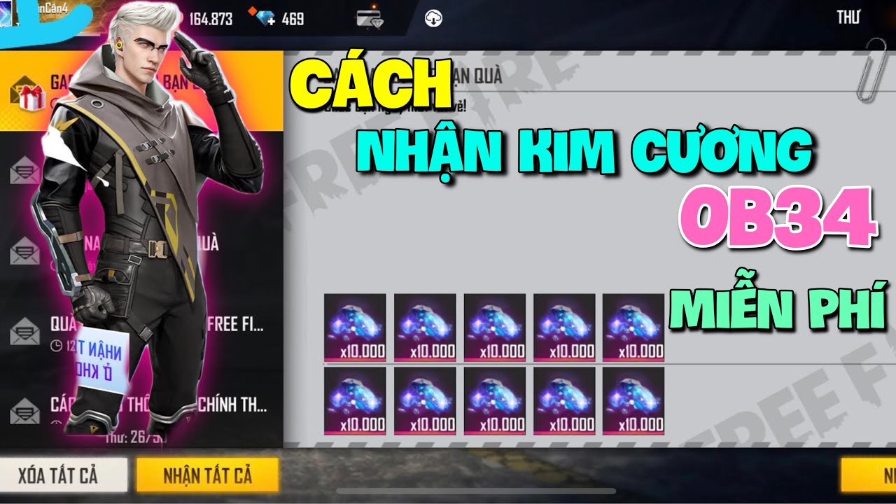 #1 Hướng Dẫn Cách Nhận Kim Cương Free Fire Miễn Phí Mới Nhất OB34 2022 | Trong 1 Phút Mới Nhất