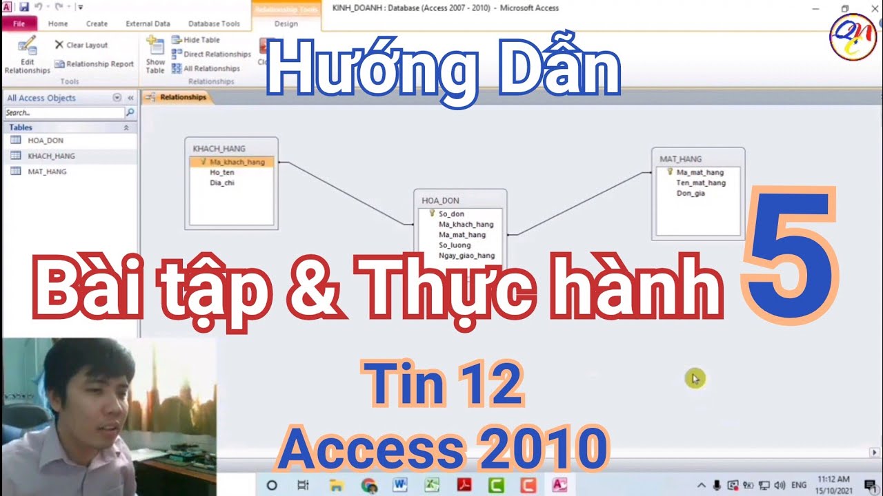 #1 Cách làm bài thực hành 5 tin học 12 chi tiết Access 2010 Mới Nhất