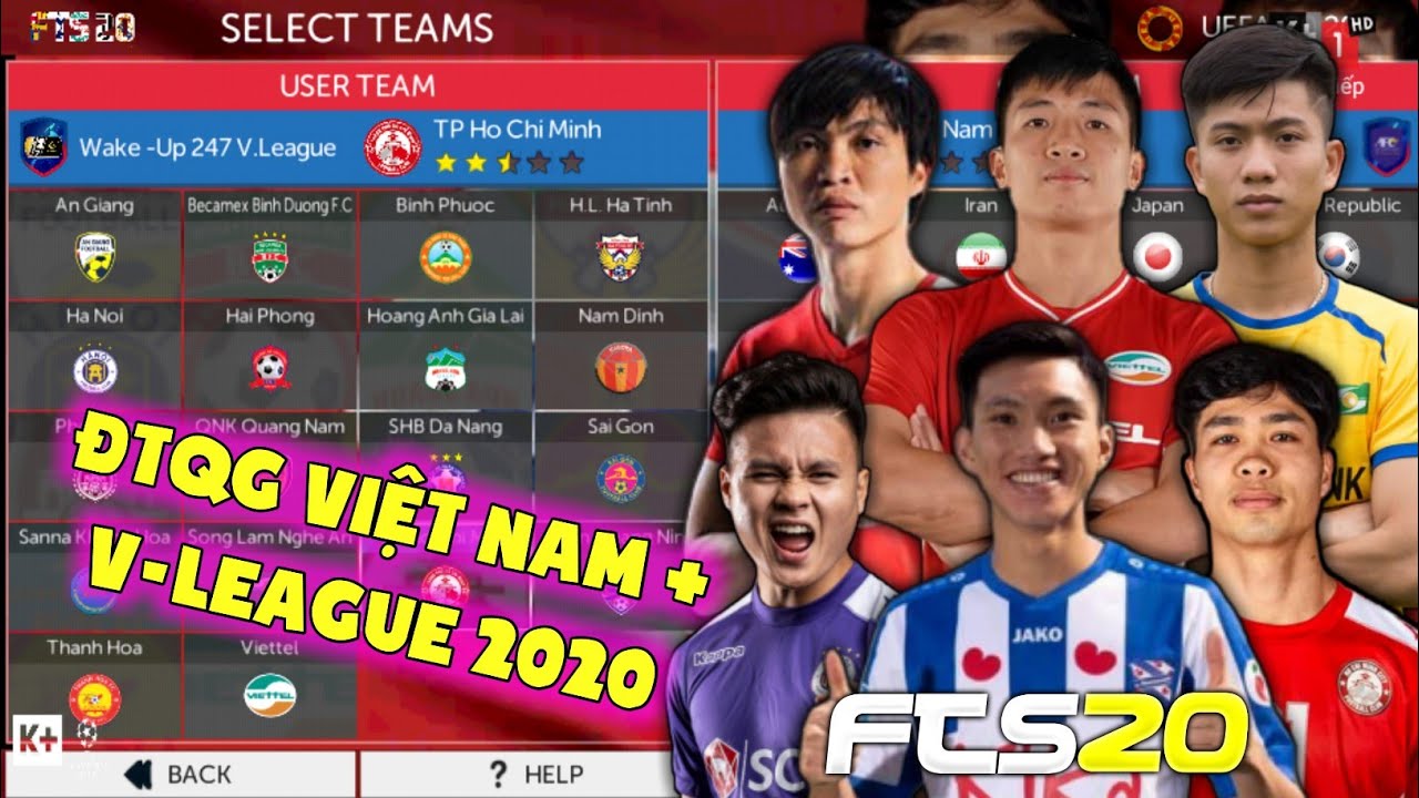 #1 Hướng dẫn tải FTS 2020 có đội tuyển Việt Nam & update V-LEAGUE 2020 và 'SC Heerenveen' có Văn Hậu Mới Nhất