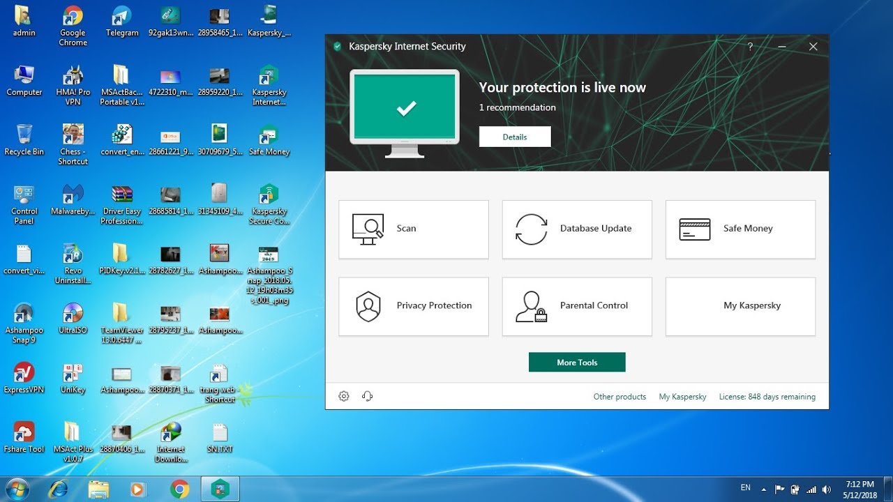 #1 HƯỚNG DẪN ADD KEY KASPERSKY INTERNET SECURITY  2015-2016-2017-2018-2019 BẢN QUYỀN 3 NĂM Mới Nhất