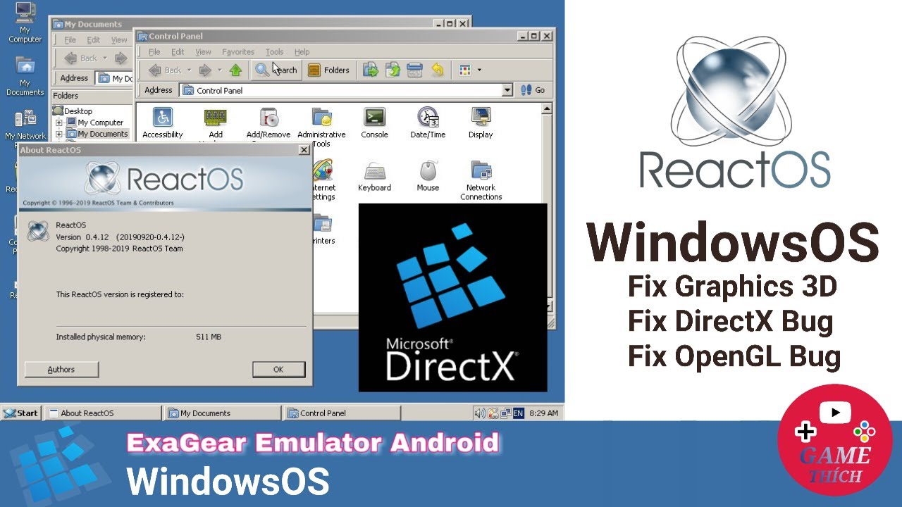 #1 WindowsOS Fix DirectX and OpenGL Bug – ExaGear Emulator Android 2020 Mới Nhất