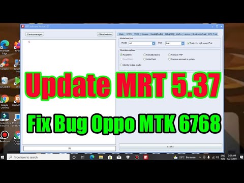 #1 Update MRT 5.37 Fix Bug Oppo MTK 6768 Mới Nhất