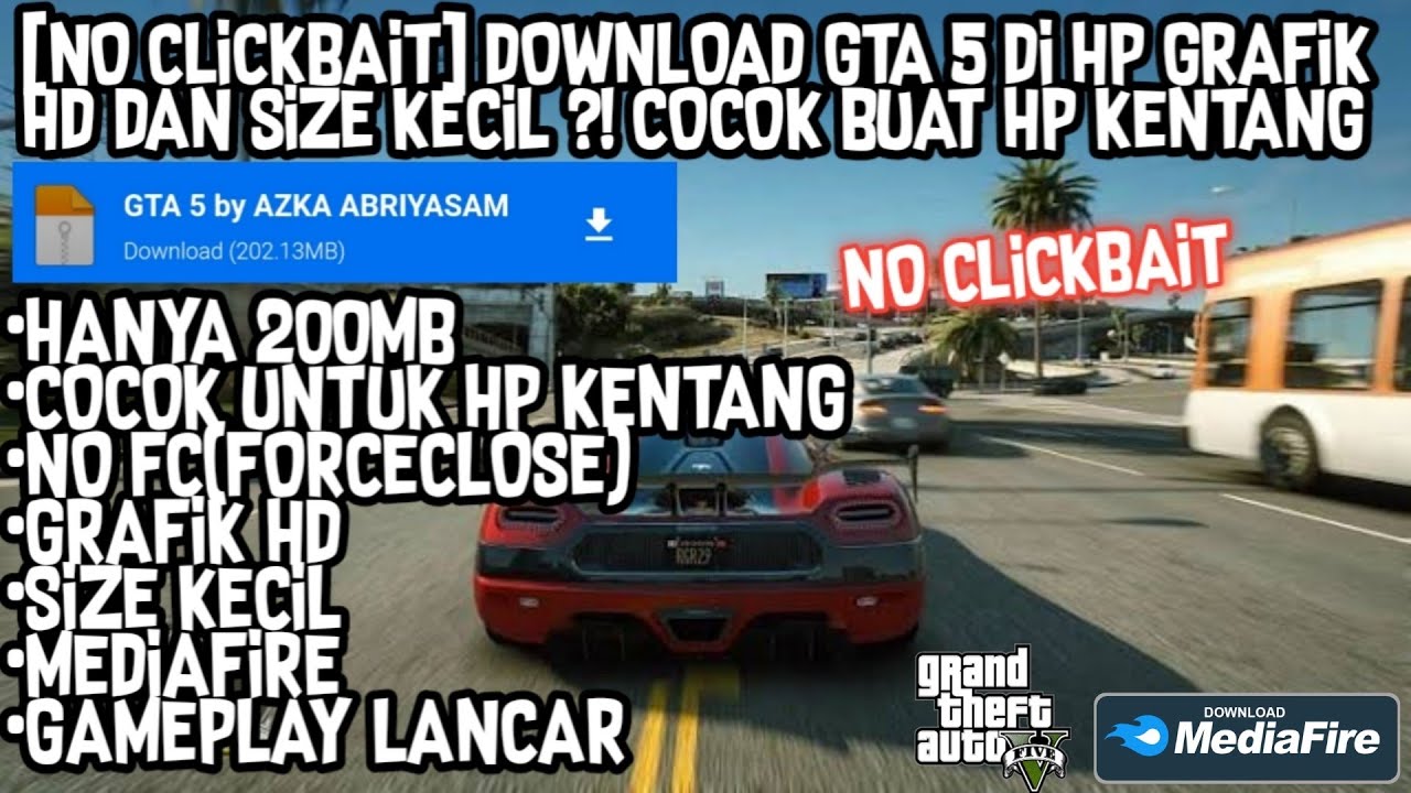 #1 [NO CLICKBAIT] DOWNLOAD GTA 5 DI ANDROID GRAFIK RASA DEWA, BERASA MAIN DI PC! [FULL MISI/ GRAFIK 4K] Mới Nhất