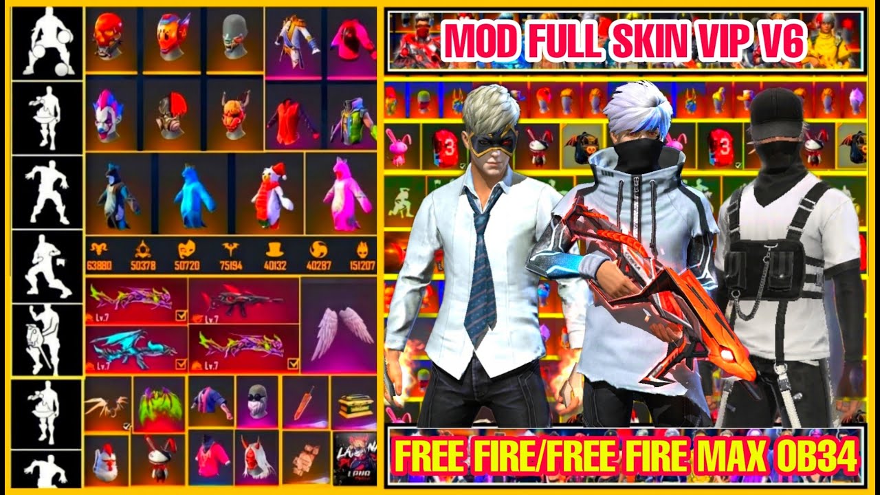 #1 ANDROID – IOS❗ HƯỚNG DẪN MOD FULL SKIN VIP FREE FIRE OB34 V6❗ MOD FULL SKIN SÚNG❗ MOD SKIN QUẦN ÁO. Mới Nhất