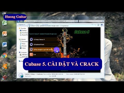 #1 [Cubase 5] Bài 1. Hướng dẫn CÀI ĐẶT và CRACK. Chống trễ tiếng, mất beat, lem beat – Huong Guitar Mới Nhất