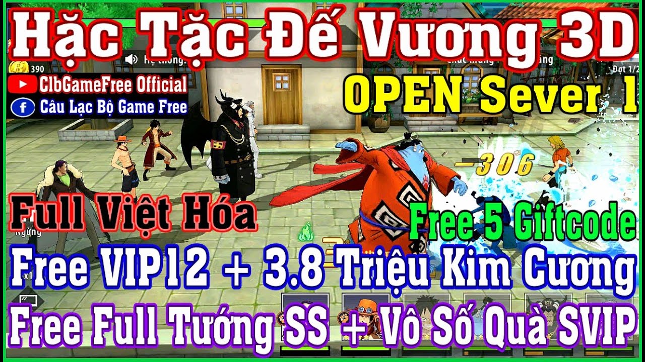 #1 《MobileGame》Hải Tặc Đế Vương 3D – Free VIP12 + 3,8M KC + Full Tướng SS + 5 CODE + Vô Số Quà #1410 Mới Nhất