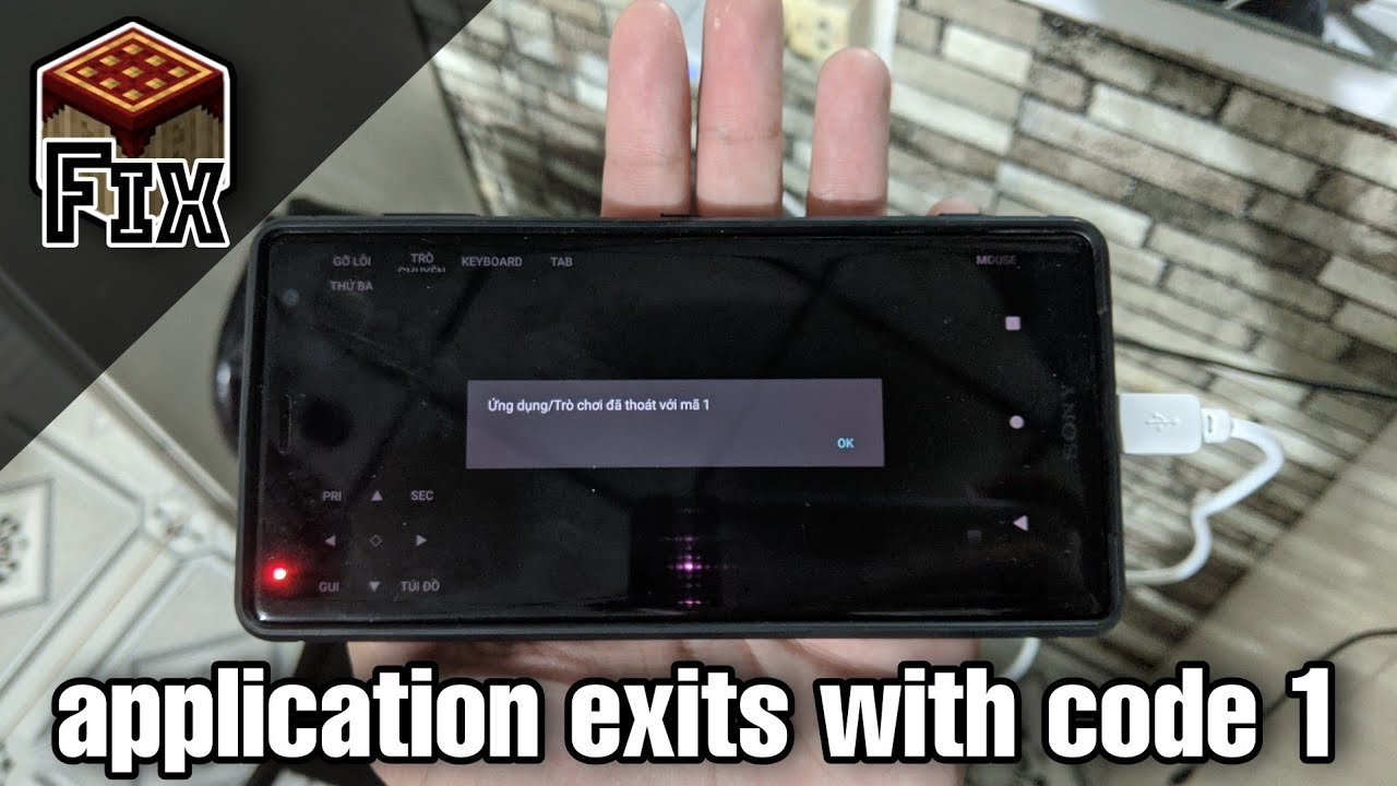 #1 Fix lỗi ứng dụng thoát với mã 1 [Pojavlauncher android] Mới Nhất