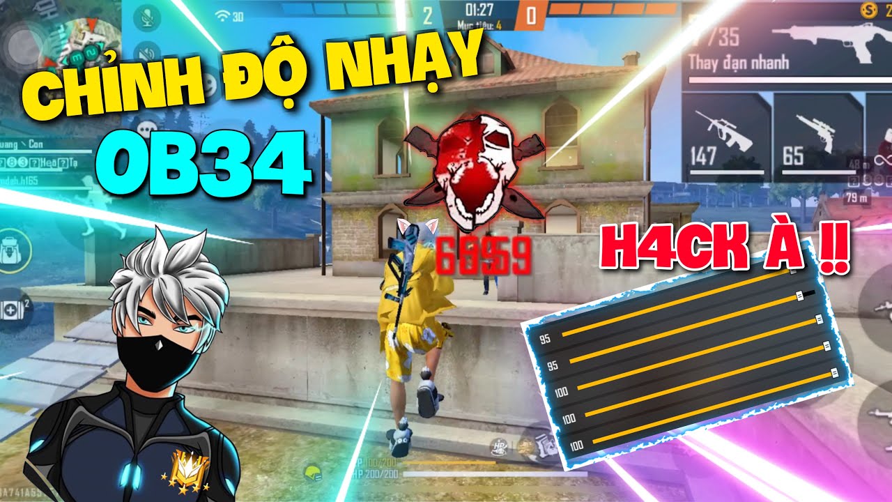 #1 [Free Fire] Độ Nhạy OB34 Kéo Tâm Oppo, SamSung, IPhone, Vivo, Xiaomi Chuẩn 100% HeadShot Mới Nhất