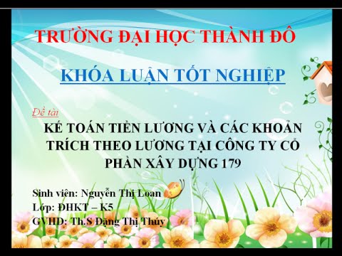 #1 Slide Báo cáo thực tập Kế toán tiền lương Mới Nhất