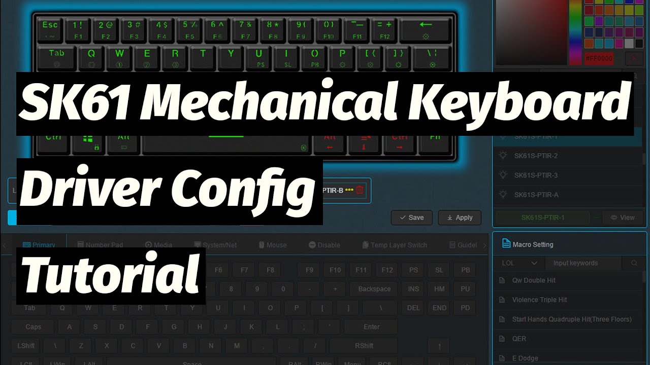 #1 Epomaker SK61 Mechanical Keyboard Driver Software Tutorial Mới Nhất