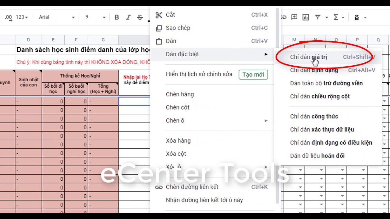 #1 Hướng dẫn các quy chuẩn đặt tên lớp trên công cụ hỗ trợ quản lý eCenter Tools Ver1.0 Mới Nhất