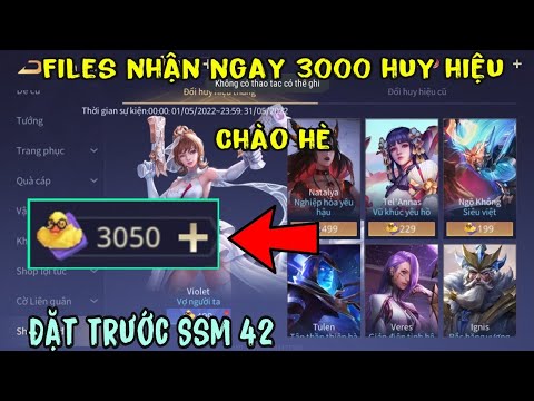 #1 Liên Quân | Cách Tải FILES Nhận 3.000 Huy Hiệu Chào Hè Miễn Phí – Đổi Tất Cả Trang Phục Bậc SS Mới Nhất