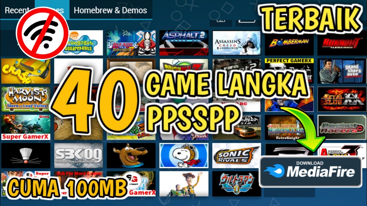 #1 40 Game Langkah PPSSPP Ukuran Kecil Terbaik 100MB Di Android | Ringan dan Cocok Untuk Hp Kentang Mới Nhất