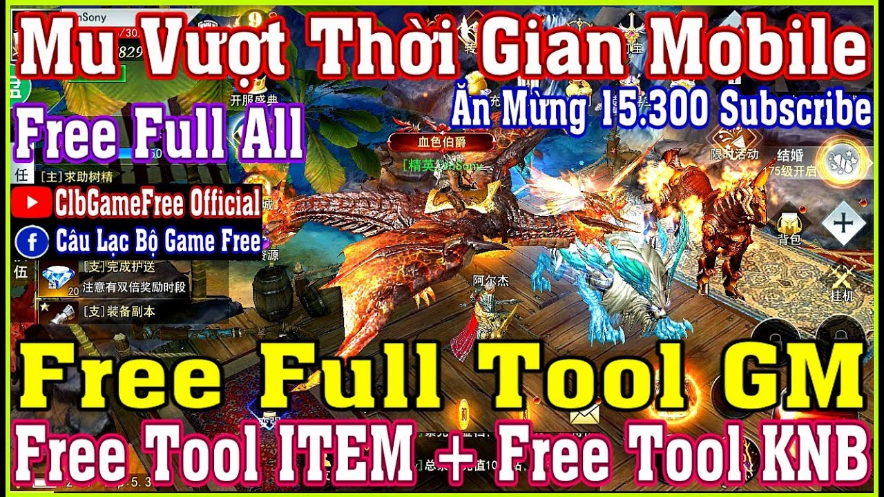 #1 《MobileGame》Mu Vượt Thời Gian – Free Full Tool GM – Free Full All – Ăn Mừng 15.300 Subscribe #1402 Mới Nhất