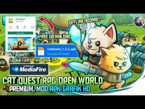 #1 CAT QUEST RPG Open World Mod Apk Free Download | Game RPG Offline Mirip Genshin Impact Android Mới Nhất