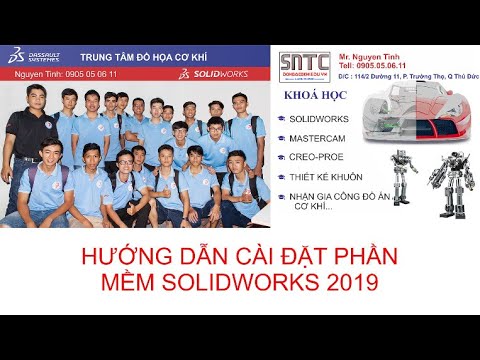 #1 Hướng dẫn cài đặt Solidworks 2019 full crack có Link tải- Trung Tâm Đồ Họa Cơ Khí Mới Nhất