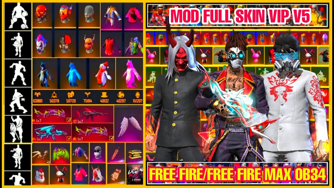 #1 ANDROID – IOS❗ HƯỚNG DẪN MOD FULL SKIN VIP FREE FIRE OB34 VIP V5❗ MOD SKIN SÚNG VIP❗ MOD HÀNH ĐỘNG. Mới Nhất