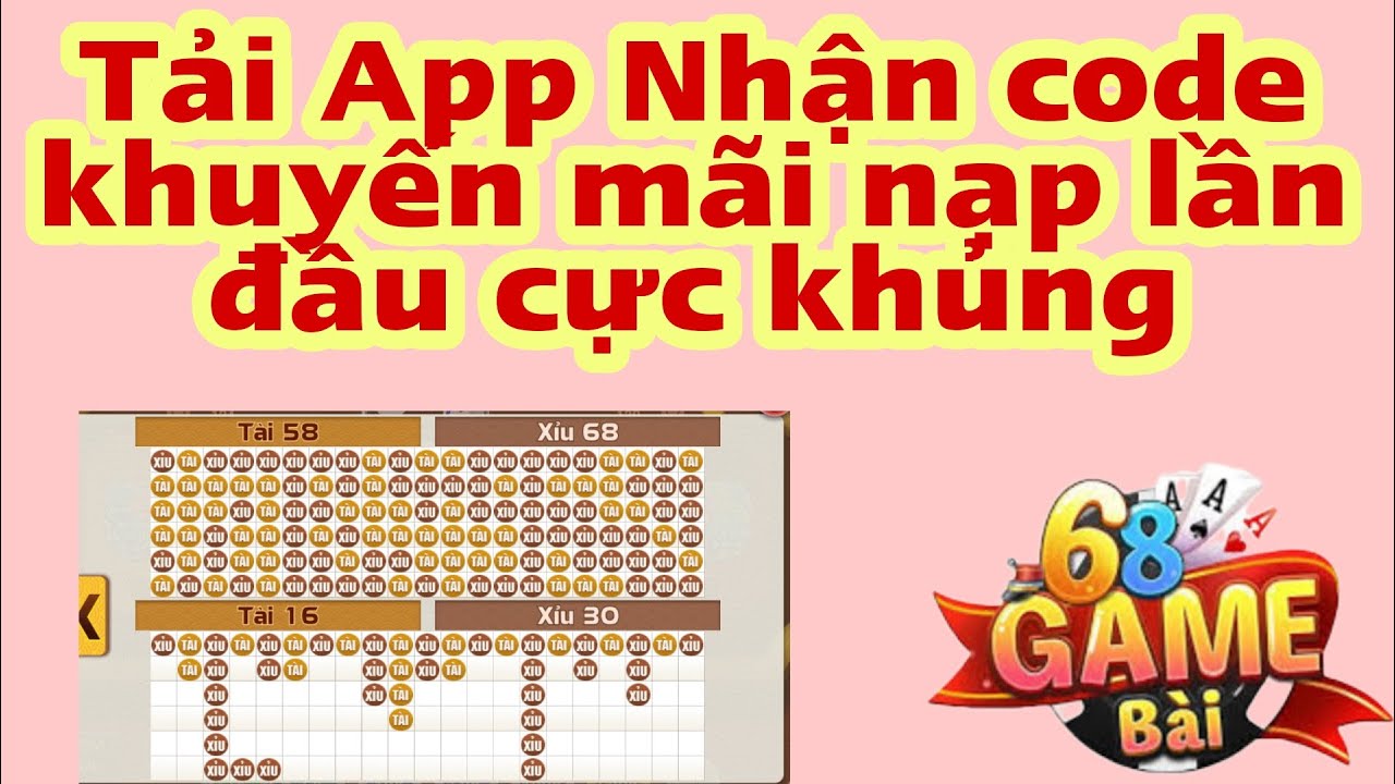 #1 Game bài 68 | Nhanh tay Tải app nhận khuyến mãi nạp lần đầu cực khủng Mới Nhất