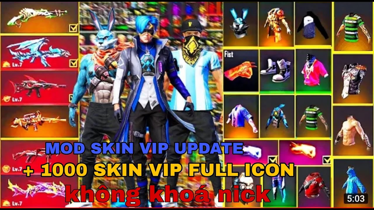 #1 HƯỚNG DẪN MOD SKIN TRANG PHỤC VIP NAM NỮ V6 FREE FIRE MAX VÀ THƯỜNG VÀO TRẬN NHANH KHÔNG LỖI OB34 Mới Nhất