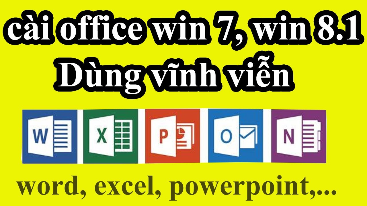 #1 Cài Office 2013 Dùng Vĩnh Viễn  cho máy tính Win 7, Win 8.1 (word, excel,powerpoint,..) |Office 2013 Mới Nhất