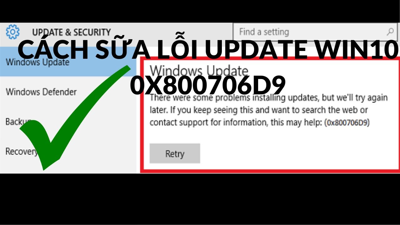 #1 Cách Khắc Phục Lỗi Update Window 10 Mã Lỗi 0X800706D9 Cách dễ dàng. 100% Thành Công !!! Mới Nhất