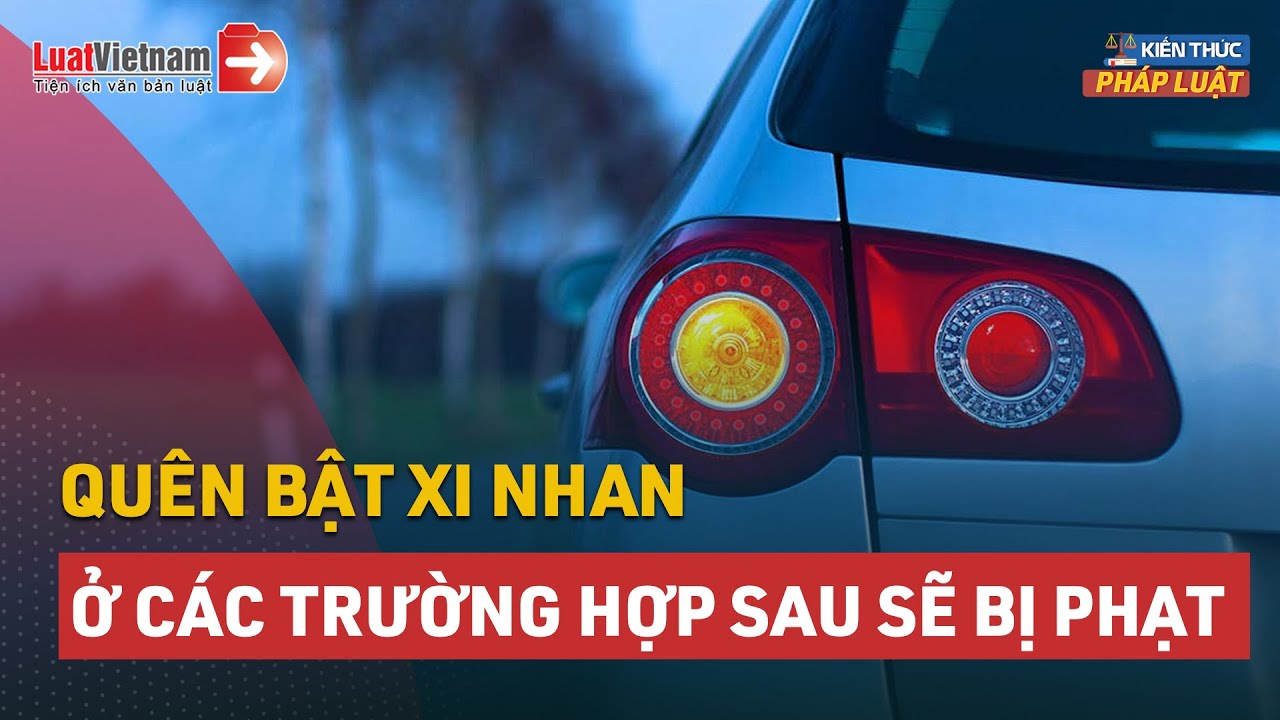 #1 Các Trường Hợp Bắt Buộc Phải Bật Xi Nhan Để Không Bị Xử Phạt | LuatVietnam Mới Nhất