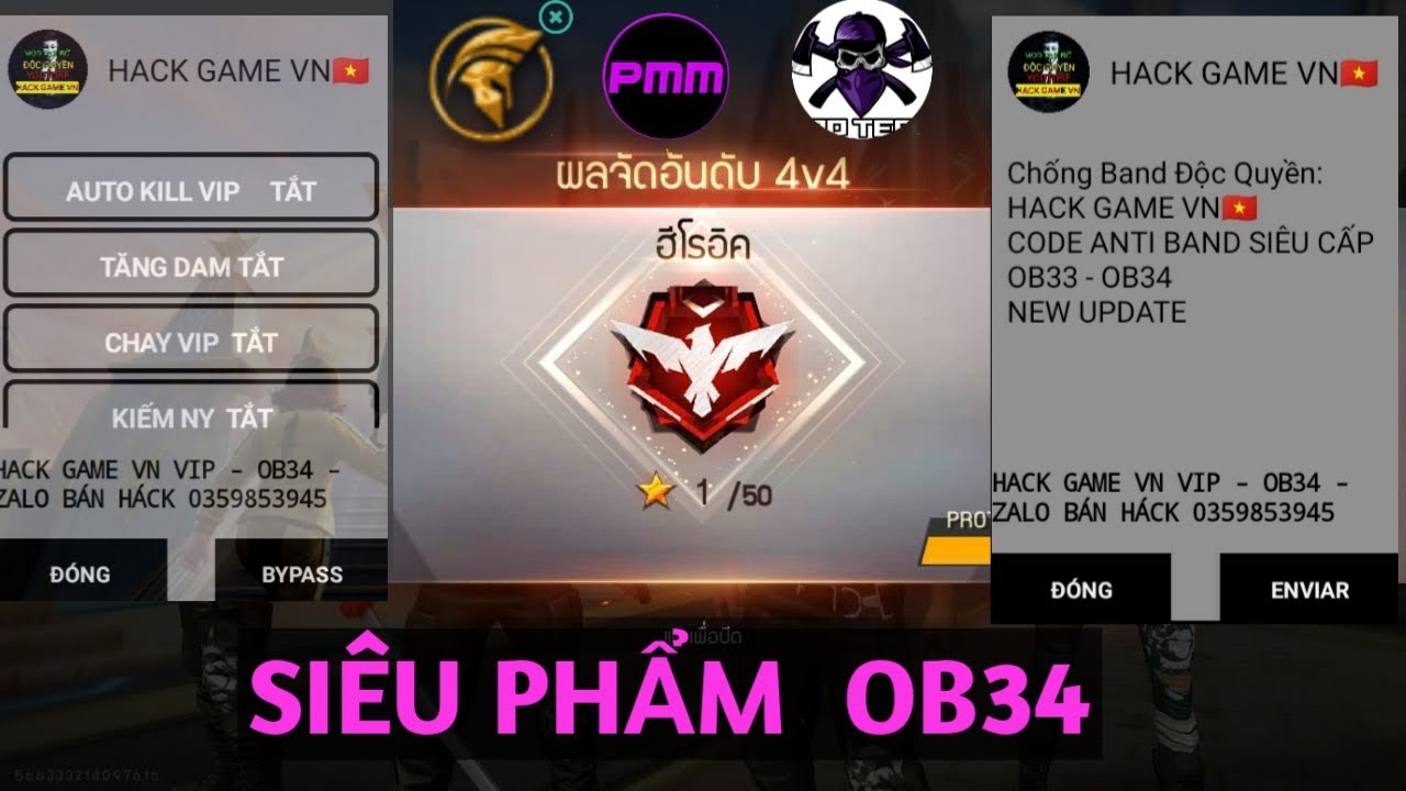 #1 SIÊU PHẨM MOD FREE FIRE OB34 | MENU TIẾNG VIỆT KHỦNG KHIẾP | HUYỀN THOẠI AUTO KILL TỐC BIẾN TRỞ LẠI Mới Nhất