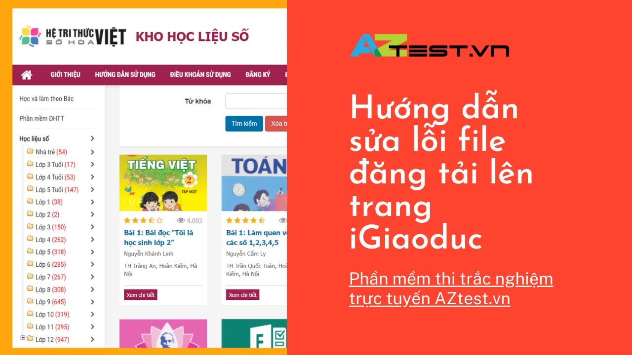 #1 Hướng dẫn sửa lỗi file đăng tải lên trang iGiaoduc Mới Nhất